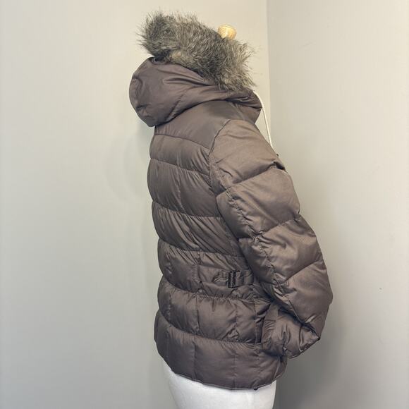 Retro Y2K Premium Heritage Revival Eddie Bauer Faux Fur Hood Down Puffer Jacket - Picture 2 of 16